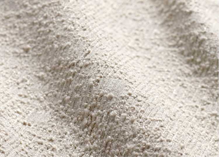 Mascot Bisque Cream Textured Chenille Upholstery Fabric By The Yard