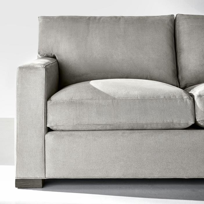 Crate and barrel grey outlet couch