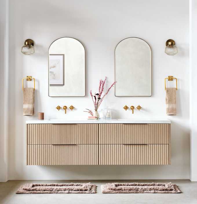 Floating Bathroom Storage Cabinet With Sliding Doors, Vanity, Console,  Bathroom Floating Shelf, Bath Wall Decor 