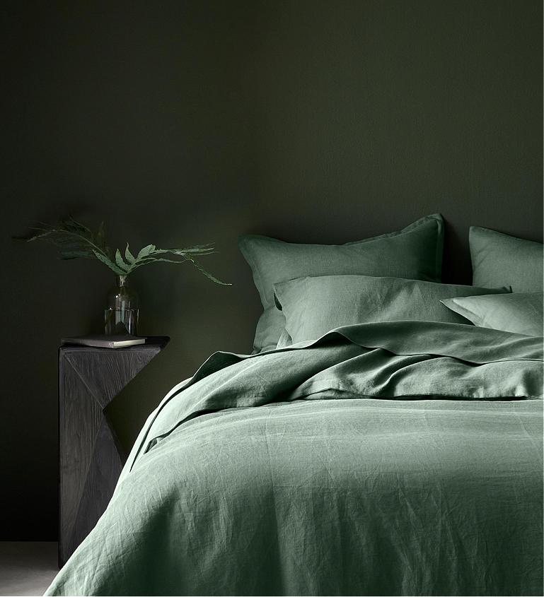 Blue and Green Bedding Trend