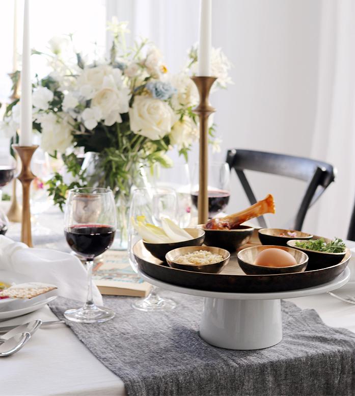 passover seder table