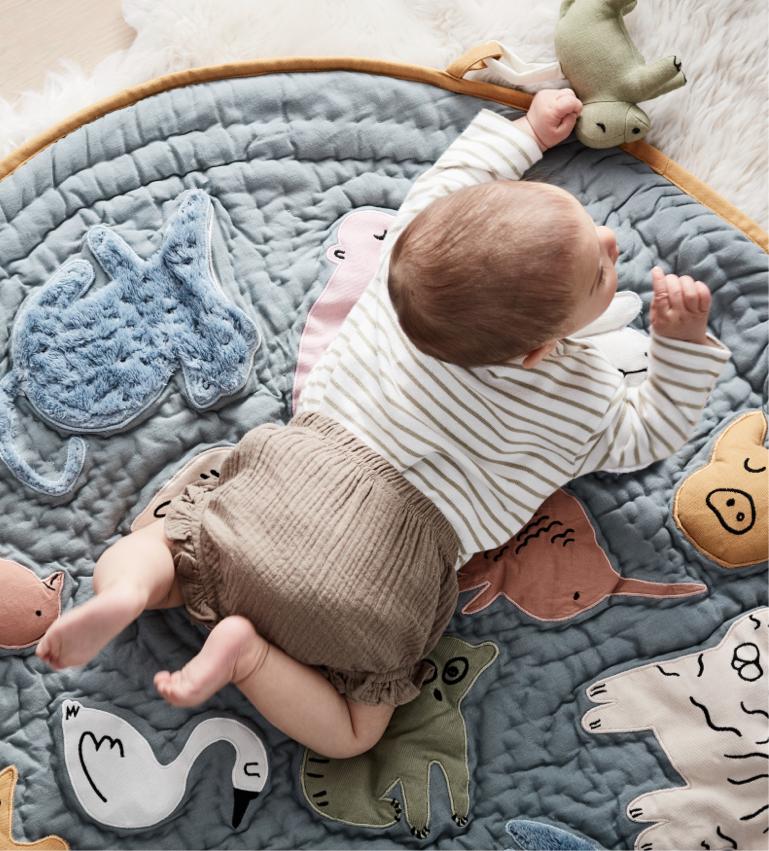Infant Baby Toy Developmental Infant Crib Floor Fun Activity Safety  CB 