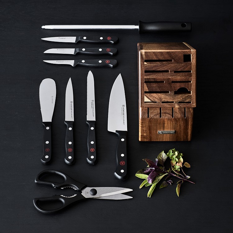 Henckels Forged Premio 18-Pc Knife Block Set - Acacia