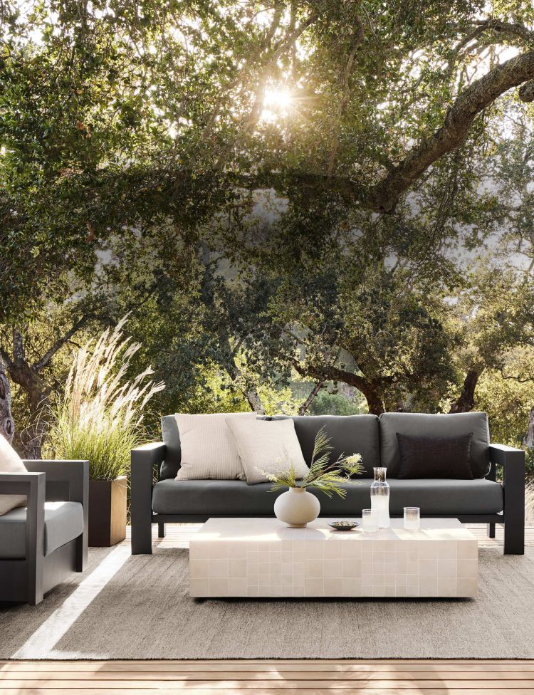 Walker Metal Patio Lounge Furniture Collection Crate Barrel