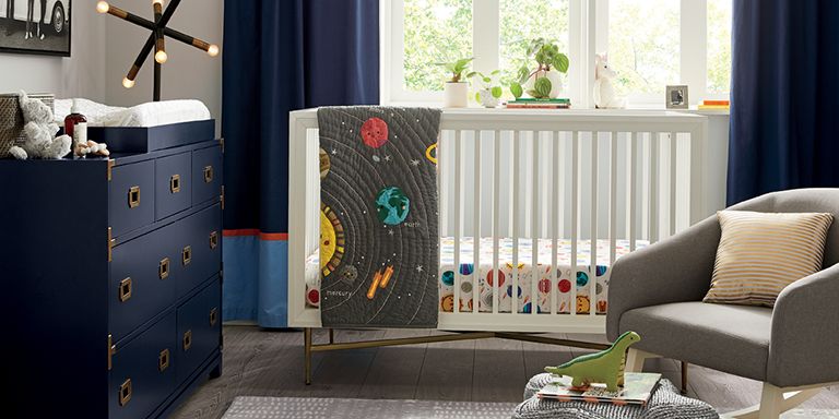 navy dresser nursery