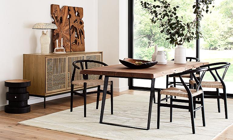 Rustic Dining Room Table Modern Chairs