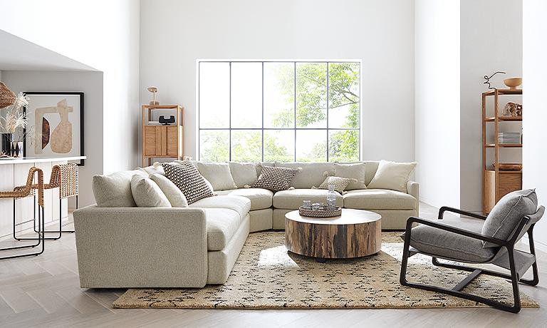 Rustic Living Room Crate And Barrel