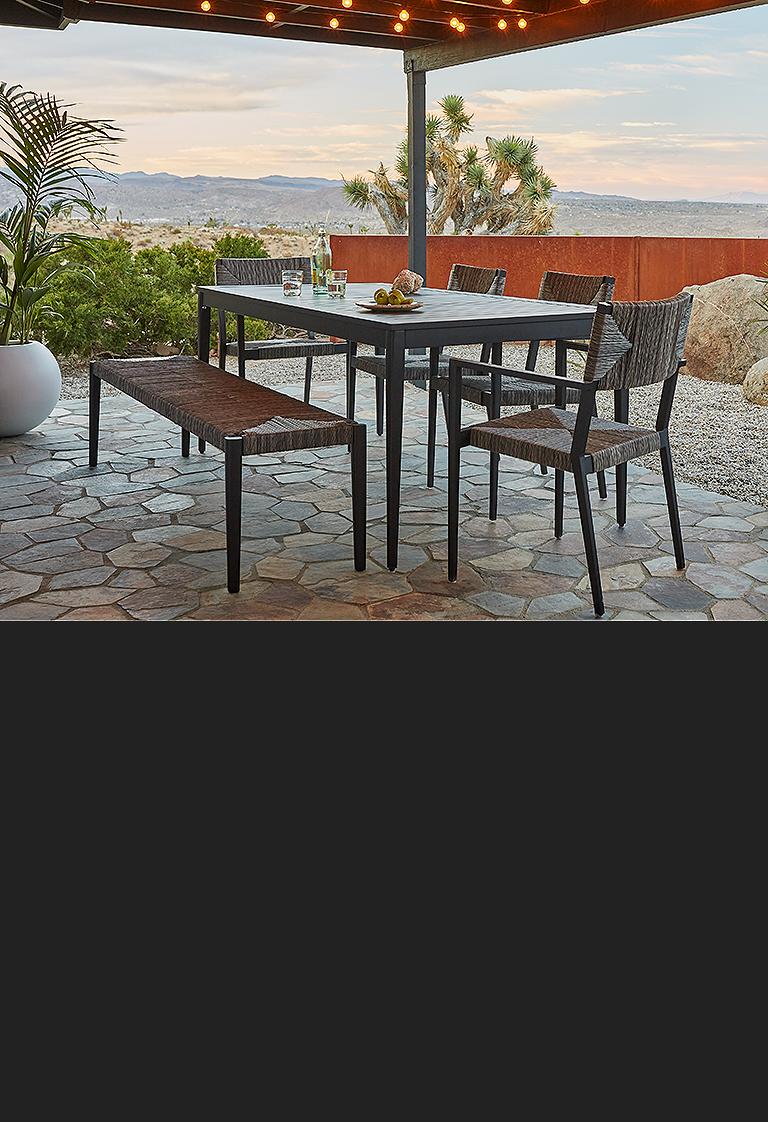 Railay Outdoor Dining Patio Furniture Crate And Barrel Canada