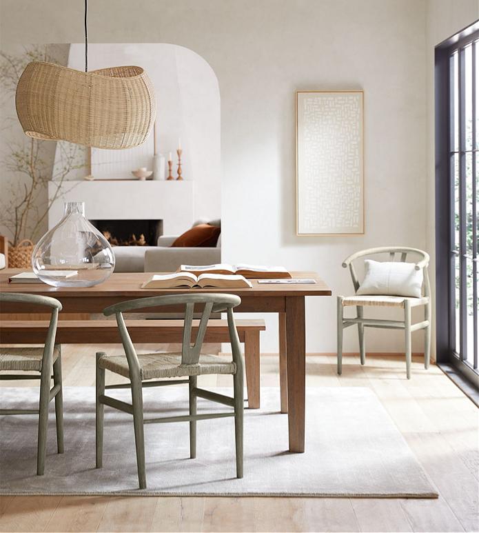 Basque Modern Farmhouse Dining Room, Pictures Of Farmhouse Dining Room Chairs And Tables