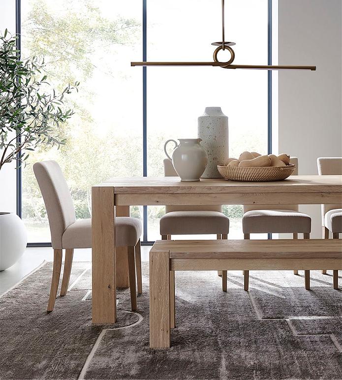 Terra Casual Chic Dining Table Crate, Harvest Dining Table Top 87 Natural