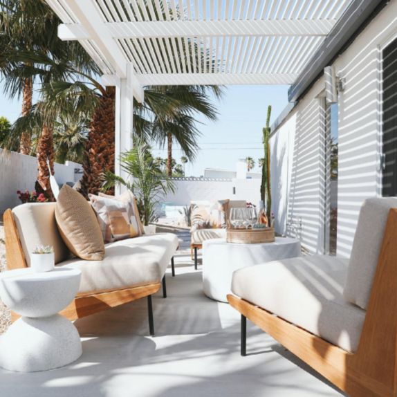 Crate and barrel patio set top