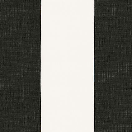 Zoom Sunbrella Canvas Fabric in Cabana Stripe Black/White