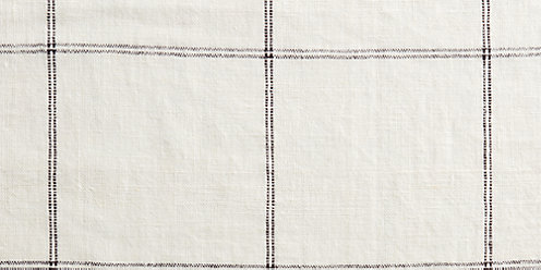 Zoom Linen Grid Fabric in Ivory