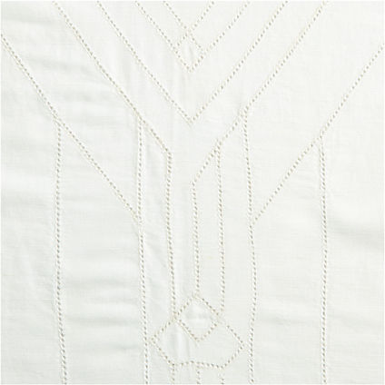 Sheer Deco Crisp White