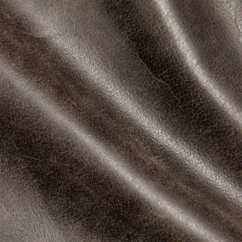 Cigar Wood and Leather Accent Chair - image 10 of 12