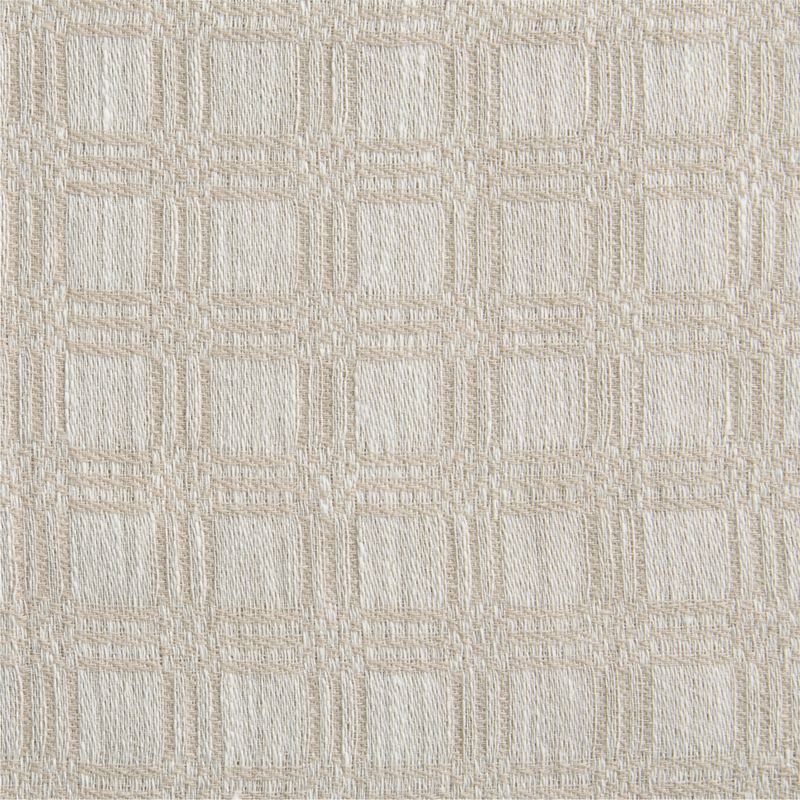 Tonal Jacquard Flax Taupe European Linen and Cotton Window Curtain Panel 52"x120" - image 1 of 5