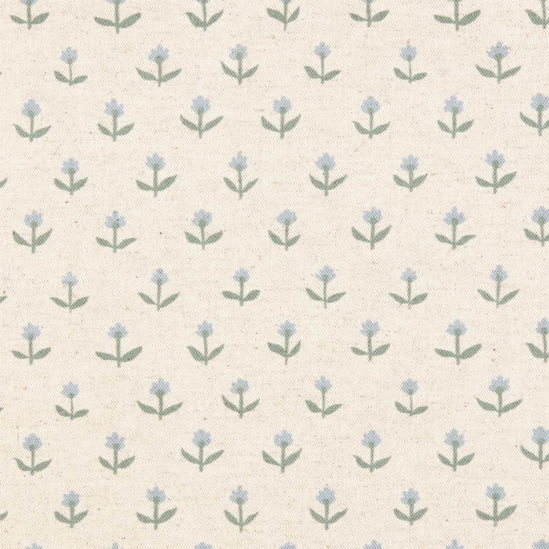 Avery Blue Floral Upholstered Kids Twin Bed - image 1 of 6