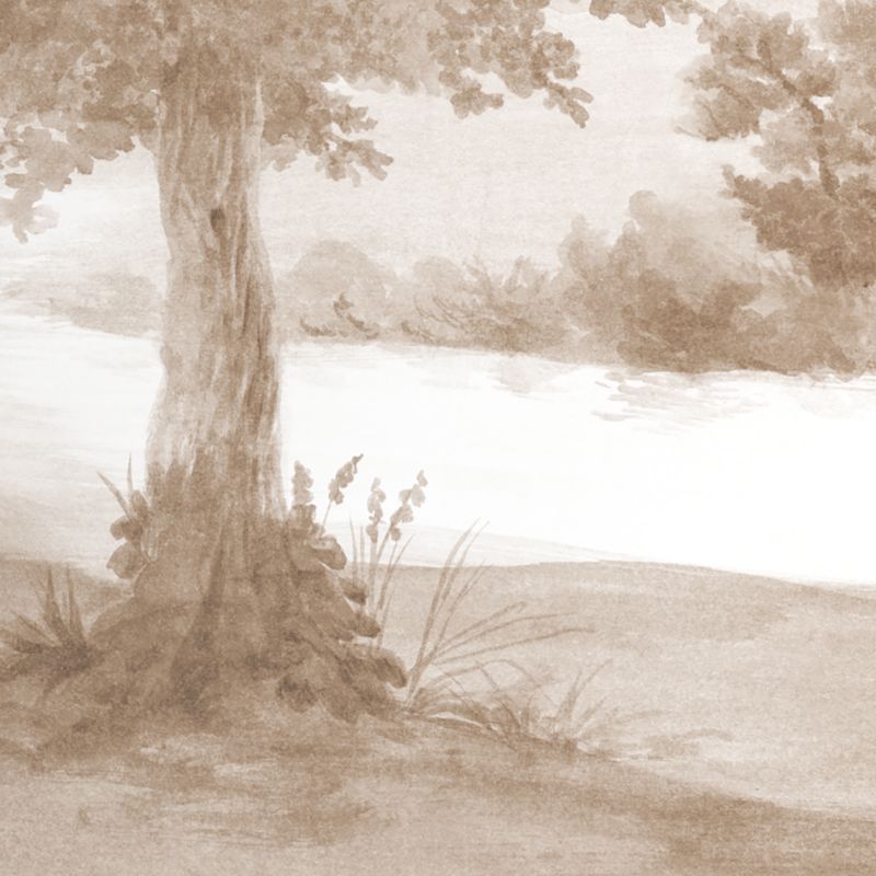 Jardin Brown Mural Wallpaper - image 1 of 5
