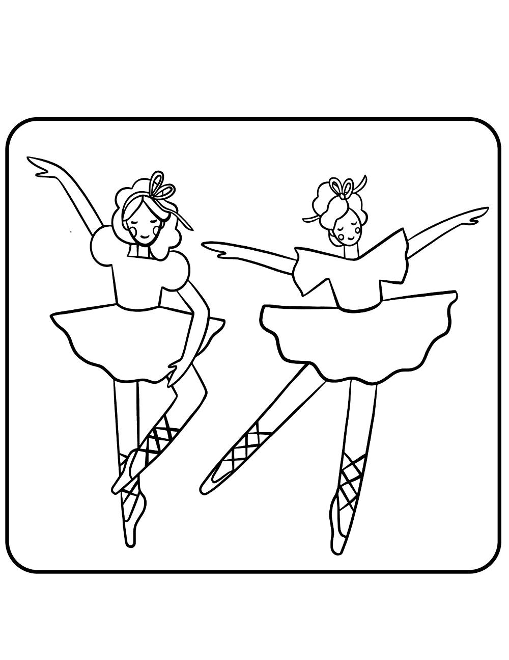 Ballerina Printable Coloring Page
