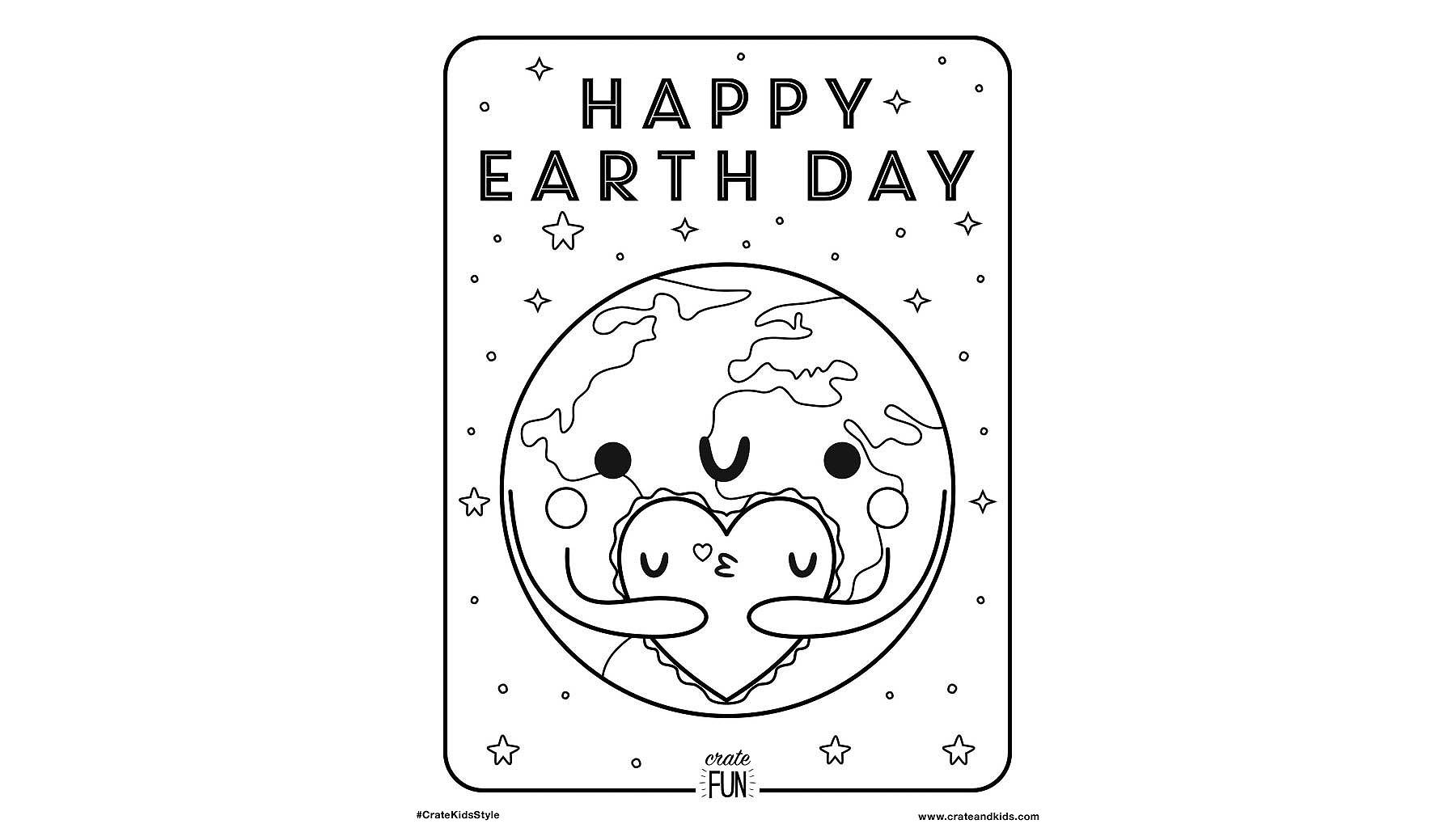 Free Printable Earth Day Coloring Page