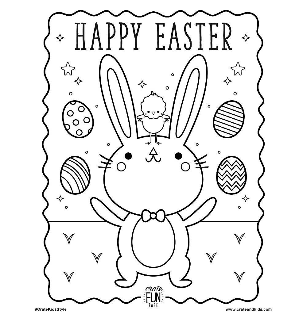 kids easter free printable coloring page | Crate & Kids Canada