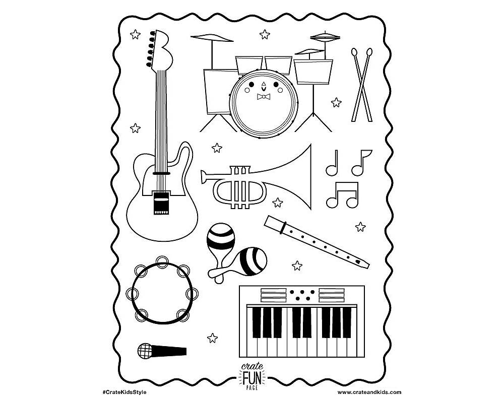 Printable Cooking Pan and Utensils Coloring Page