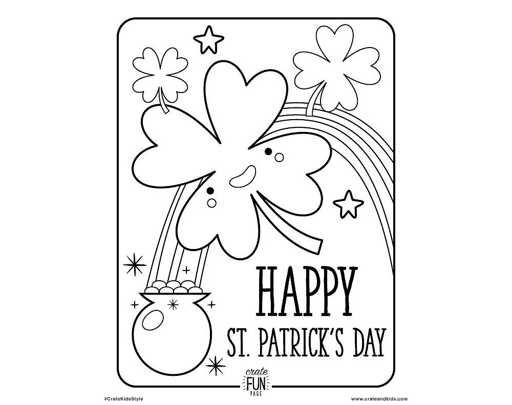 Printable Coloring Pages For St Patricks Day prntbl