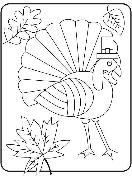 Thanksgiving turkey coloring page