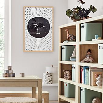 Keepsake Hazlenut Wood Kids Storage Bookcase by Jeremiah Brent