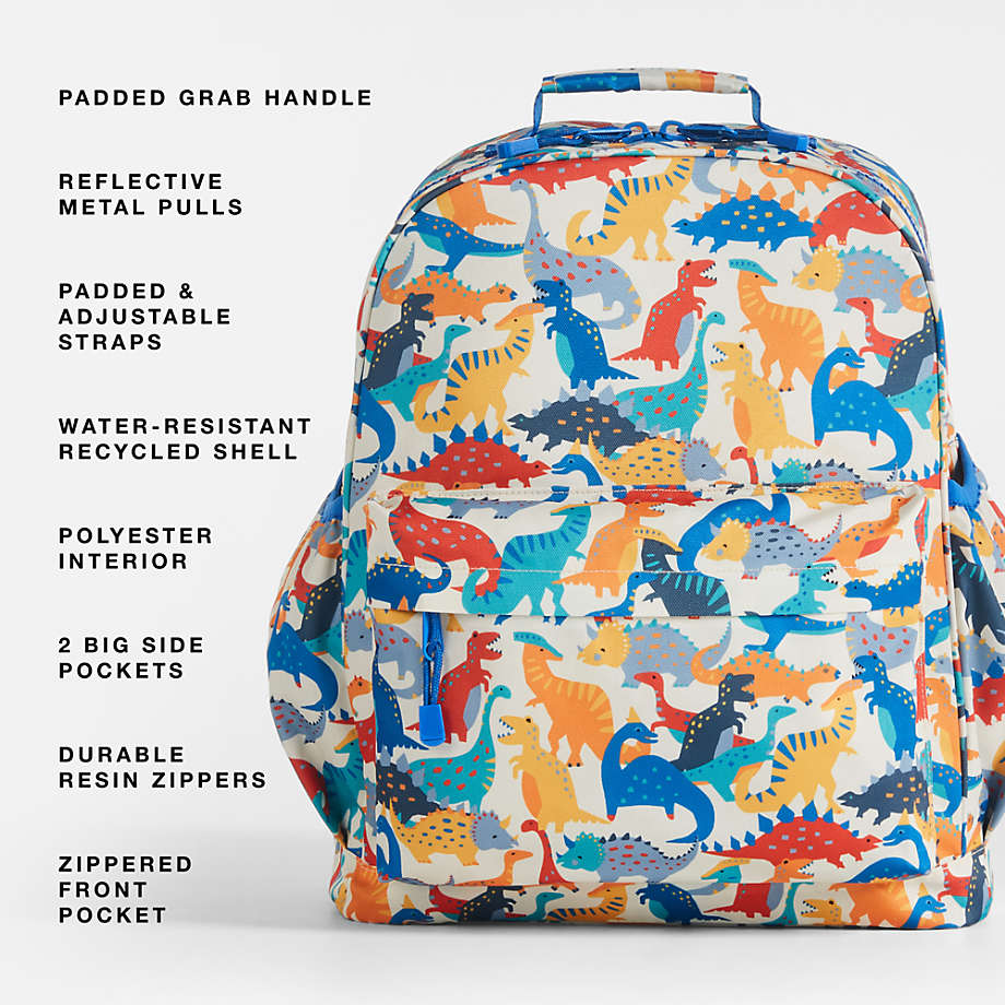 Dinosaur Party Kids Backpack with Side Pockets