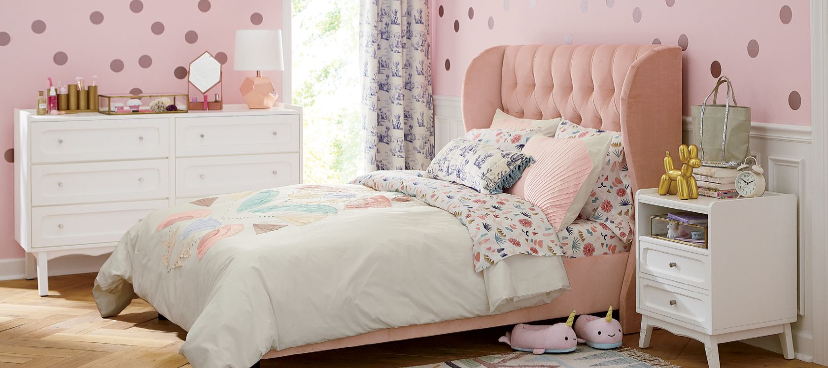 Polka Dot Girl Bedroom