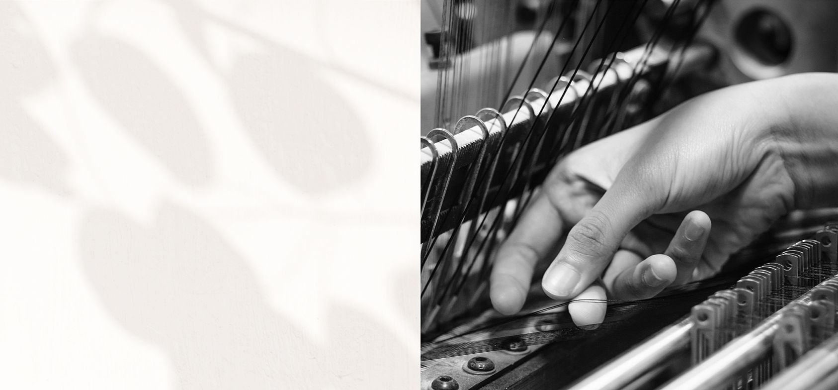 Person using sewing machine