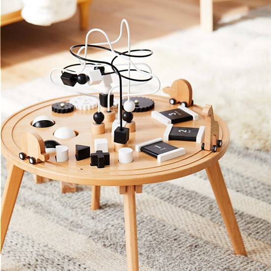 wooden activity table