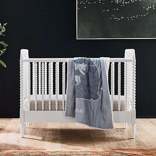 Jenny Lind Heirloom White Wood Convertible Crib