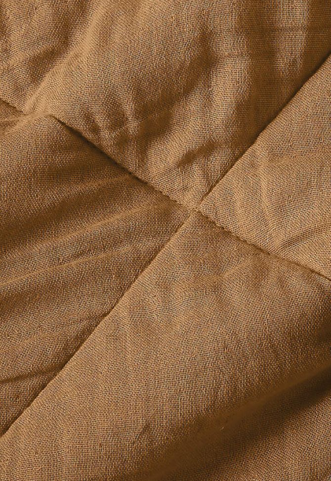 close up of bedding fabric