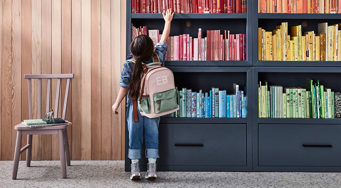 Backpack Storage Idea to Clear the Clutter, Back to School Organization