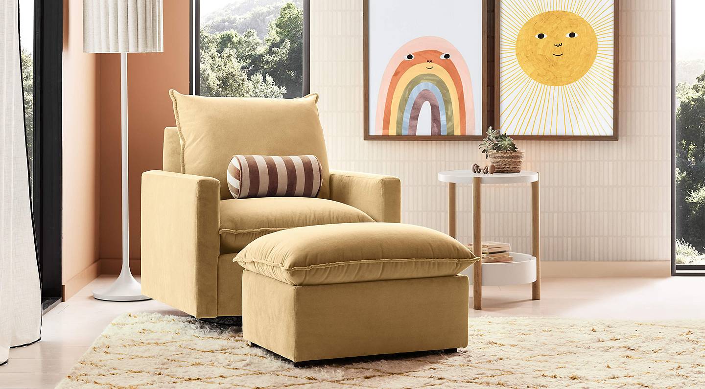 Lumbar pillow for online nursery chair