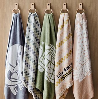 96" Blue Tie Muslin Organic Cotton Curtain Panel