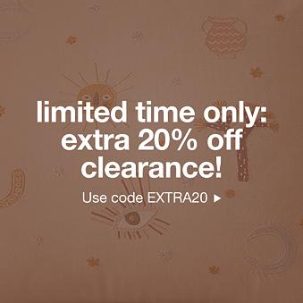 Waveland Ivory and Natural Stripe Upholstered Kids Twin Bed