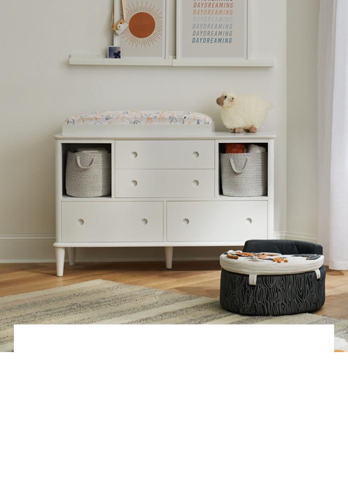 Kirby Shelf Accent 3-Drawer Dresser