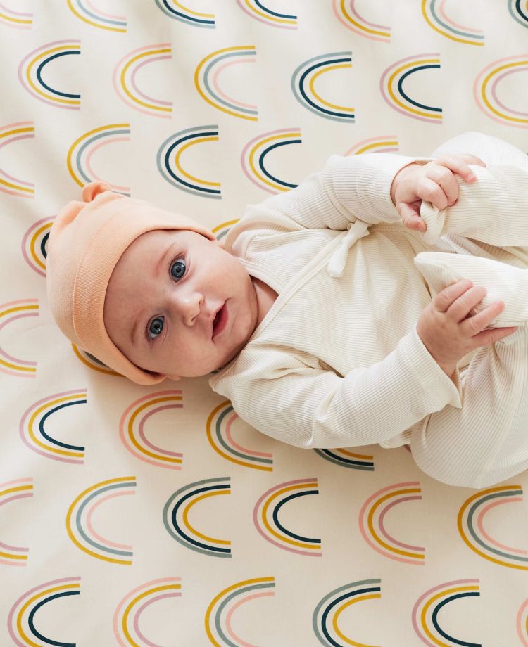 Rainbow best sale baby sheets