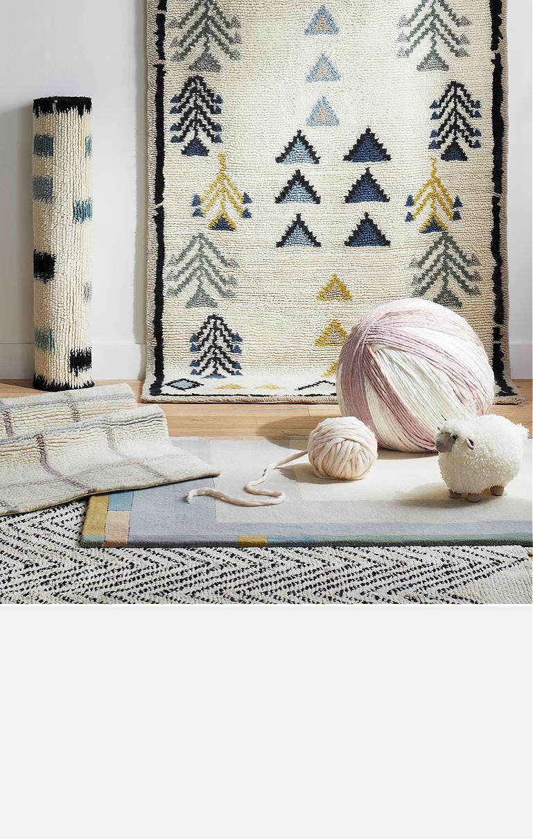 bedside rug mini carpet Little rug for doll house Dolls & Action ...
