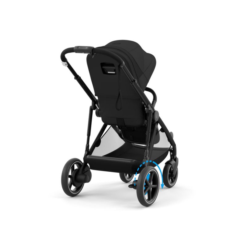 CYBEX Moon Black with Black Frame e-Gazelle S Modular Baby Stroller - image 6 of 11