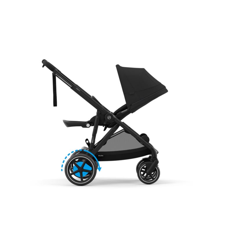 CYBEX Moon Black with Black Frame e-Gazelle S Modular Baby Stroller - image 5 of 11