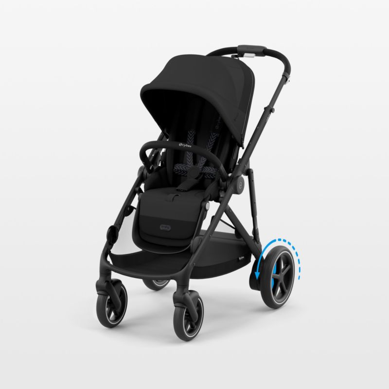 CYBEX Moon Black with Black Frame e-Gazelle S Modular Baby Stroller - image 0 of 11