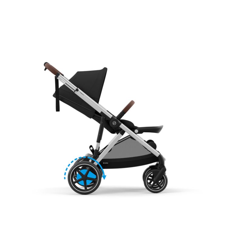 CYBEX Moon Black with Silver Frame e-Gazelle S Modular Baby Stroller - image 1 of 7