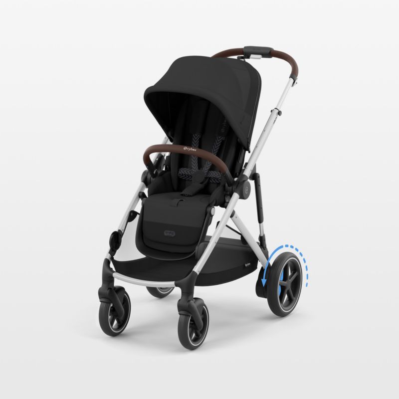 CYBEX Moon Black with Silver Frame e-Gazelle S Modular Baby Stroller - image 0 of 7