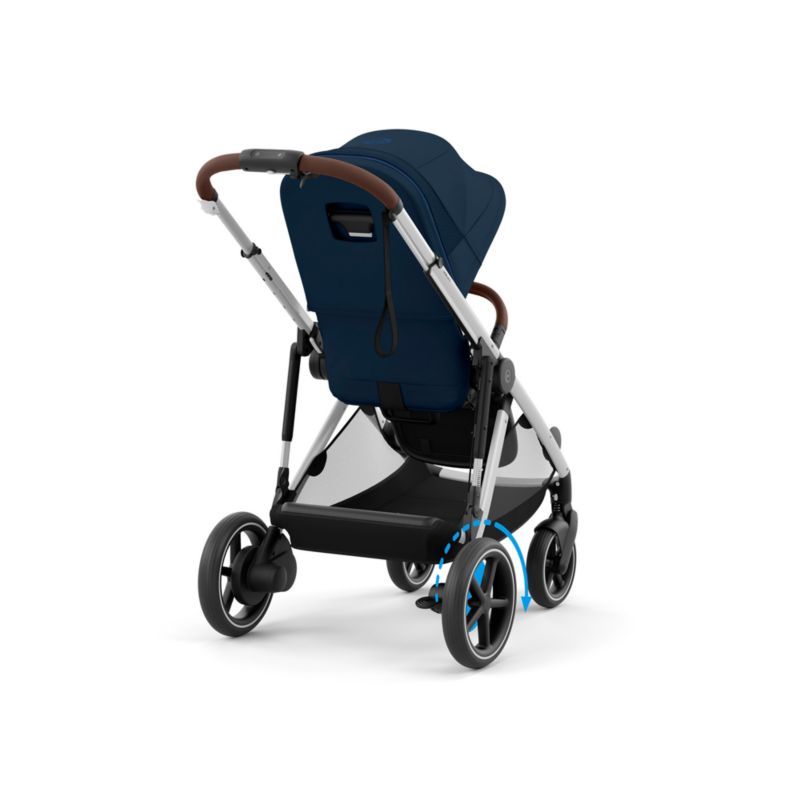 CYBEX Ocean Blue with Silver Frame e-Gazelle S Modular Baby Stroller - image 2 of 6