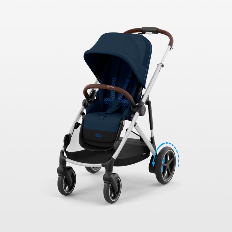 CYBEX Ocean Blue with Silver Frame e-Gazelle S Modular Baby Stroller - image 0 of 6