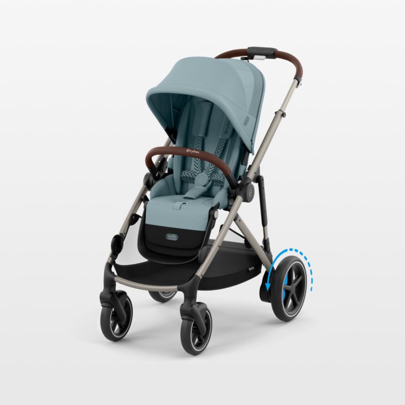 CYBEX Stormy Blue with Taupe Frame e-Gazelle S Modular Baby Stroller - image 0 of 7